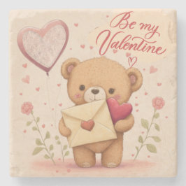 私のバレンタインのコースター ストーンコースター