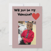 私のバレンタインのフラットカードを頼む サンキューカード (正面)