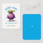 私のバレンタインの子供の教室のバレンタインのメモを見る ノートカード (正面/裏面)