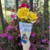 私のバレンタインの新聞私たちの愛の物語になるかどうか ラッピングペーパーシート