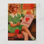 私のバレンタインの母へ シーズンポストカード (正面)