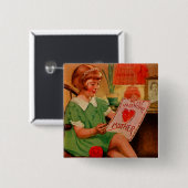 私のバレンタインの母へ 缶バッジ (正面&裏面)