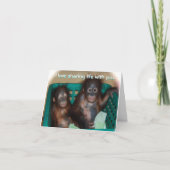 私のバレンタインの甘い赤ん坊の動物の写真 シーズンカード (正面)