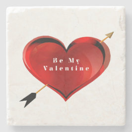 私のバレンタインの石のコースターになる ストーンコースター