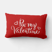 私のバレンタインの筆の書道である ランバークッション (裏面)