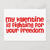 私のバレンタインはあなたの自由のために戦っている シーズンポストカード (正面)