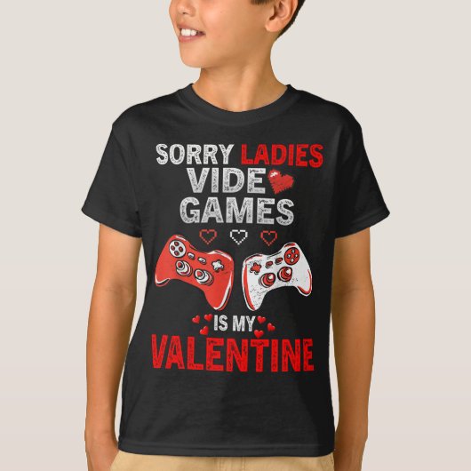 私のバレンタインはゲームです Tシャツ (正面)