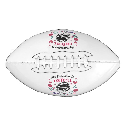 私のバレンタインはサッカービジネスカードナプキンス アメリカンフットボール (正面)