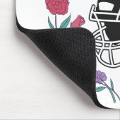 私のバレンタインはサッカービジネスカードナプキンス マウスパッド (コーナー)