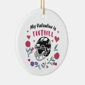 私のバレンタインはサッカー名刺 セラミックオーナメント (右)