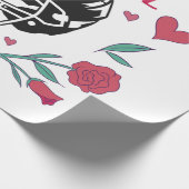 私のバレンタインはサッカー名刺 ラッピングペーパー (角)