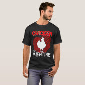 私のバレンタインはニワトリ 動物飼育員 Tシャツ (正面フル)