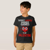 私のバレンタインはビデオゲームです Tシャツ (正面フル)
