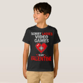 私のバレンタインはビデオゲームです Tシャツ (正面フル)