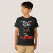私のバレンタインはビデオゲームです Tシャツ (正面フル)