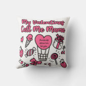 私のバレンタインはママと呼ぶ クッション (裏面)