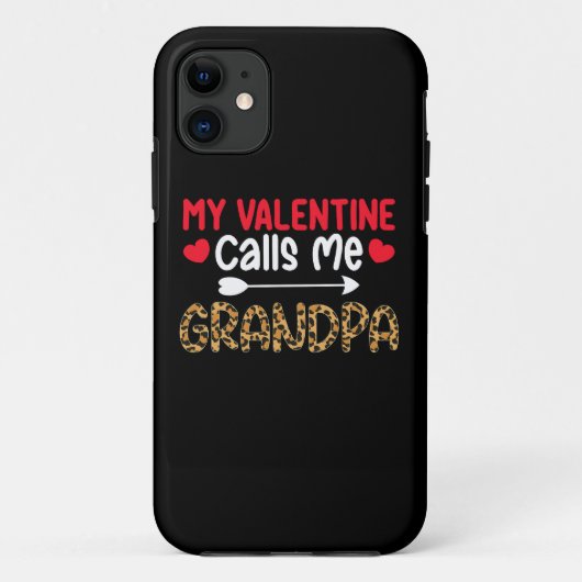 私のバレンタインは私おじいちゃんヒョウ水牛と呼ぶ Case-Mate iPhoneケース (裏面)