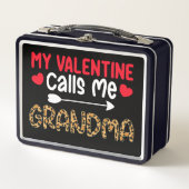 私のバレンタインは私をおばあちゃんヒョウ水牛と呼ぶ メタルランチボックス (正面)