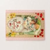 私のバレンタインへのヴィンテージ ジグソーパズル (横)