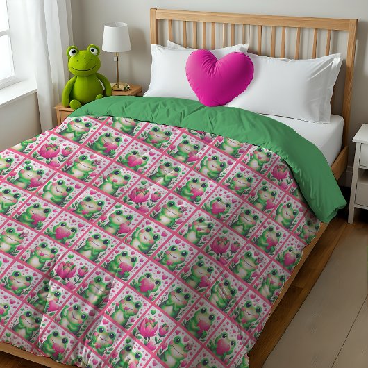 私のバレンタインカエルの友達になる ファブリック