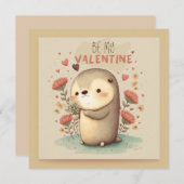 私のバレンタインカスタムカード 招待状 (正面/裏面)