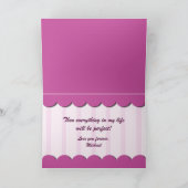 私のバレンタインカードで紫のグリーテストライプィングカードを使う シーズンカード (内部)