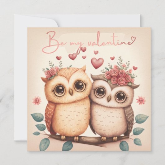 私のバレンタインカードになりませんか 招待状 (正面)