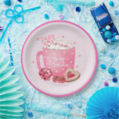 私のバレンタインココア、クッキーとスイーツ ペーパープレート (パーティー)