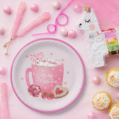 私のバレンタインココア、クッキーとスイーツ ペーパープレート (パーティー)