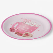 私のバレンタインココア、クッキーとスイーツ ペーパープレート (アングル)