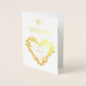 私のバレンタインデスイートアート 箔カード (正面)