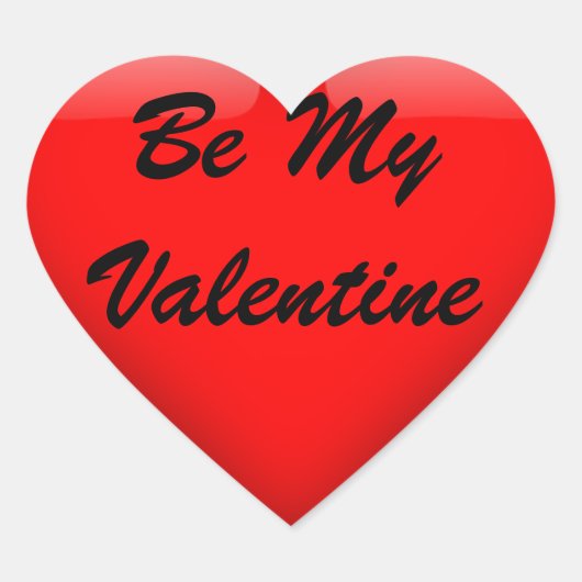 私のバレンタインデステッカーになる ハートシール (正面)