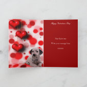 私のバレンタインデュダルメーションパピードッグになる シーズンカード (内部)