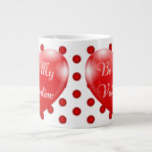 私のバレンタインデンマグカップになる ジャンボコーヒーマグカップ (正面)