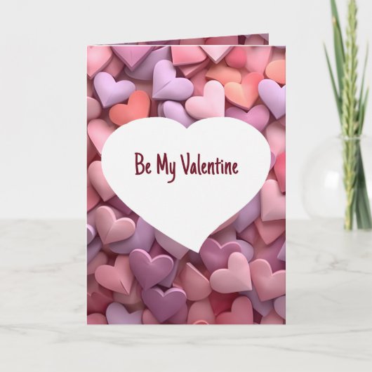 私のバレンタインデーあなたは私の恋人である カード (正面)