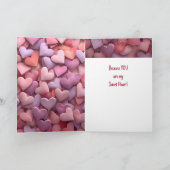 私のバレンタインデーあなたは私の恋人である カード (内部)