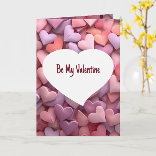 私のバレンタインデーあなたは私の恋人である カード (黄色い花)