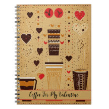 私のバレンタインデーかわいい漫画のコーヒーハート