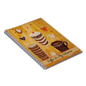 私のバレンタインデーかわいい漫画ハートのためのコーヒー8 ノートブック (右側)