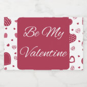 私のバレンタインデーきらめくワインラベル スパークリングワインラベル (シングルラベル)