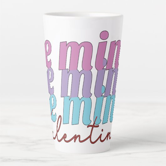 私のバレンタインデーである カフェラテマグ (正面)