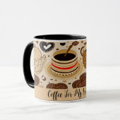 私のバレンタインデーにかわいいスケッチNo4 マグカップ (正面左)