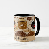 私のバレンタインデーにかわいいスケッチNo4 マグカップ (正面右)