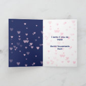 私のバレンタインデーになるかわいいフクロウ シーズンカード (内部)