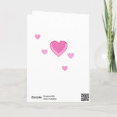 私のバレンタインデーに私のユニコーンバレンタインデーか シーズンカード (裏面)