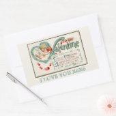 私のバレンタインデーに 長方形シール (封筒)