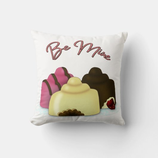 私のバレンタインデーのお菓子になる クッション (正面)