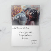 私のバレンタインデーのカードになる カード (内部)