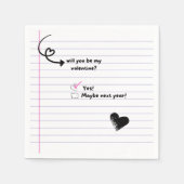 私のバレンタインデーのナプキンスになるかな？ スタンダードカクテルナプキン (正面)