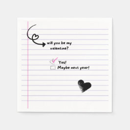 私のバレンタインデーのナプキンスになるかな？ スタンダードカクテルナプキン